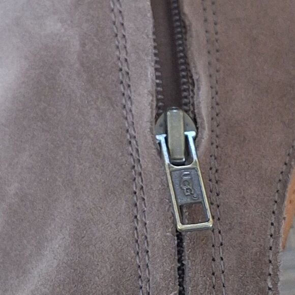 UGG Valencia Peep Toe Booties 1095391 women's size 7 Sandal Bootie Shootie Brown - Picture 14 of 16